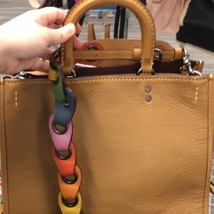 Coach rogue 12” rainbow link